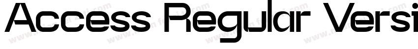 Access Regular Version字体转换